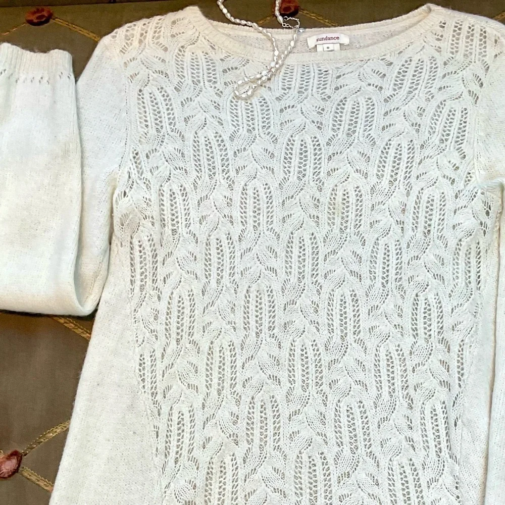 Sundance Sweater Wool Alpaca Ivory (S) - Picture 5 of 8
